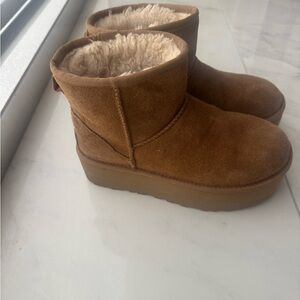UGG Tan Suede Winter Boots